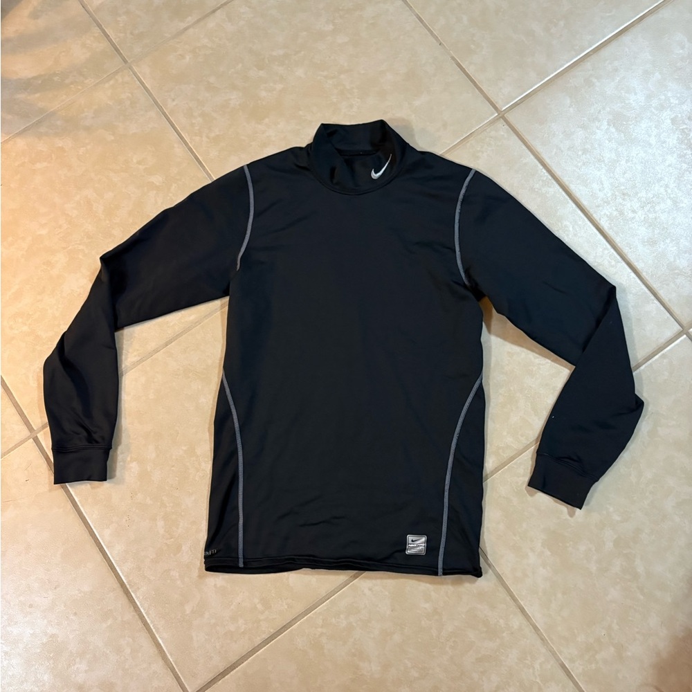 Nike Pro FITDRY Black Long Sleeve Performance Top Medium